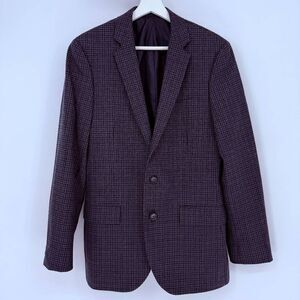 J. Crew Men's 38R Blazer Sport Coat Jacket Plaid Wool Blend